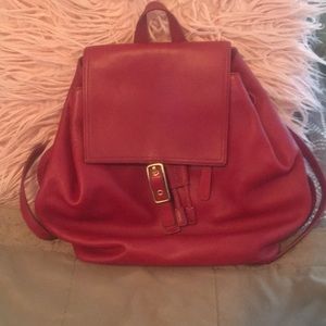 Red Coach Backpack